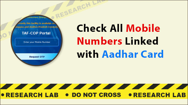 Check All Mobile Numbers Linked with Aadhar Card – Complete Guide