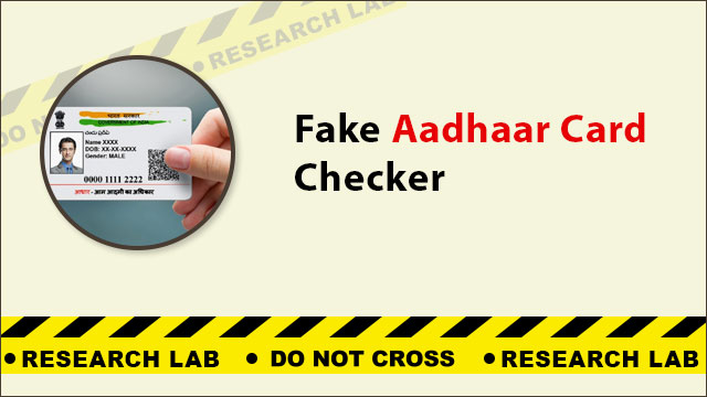 Online Fake Aadhaar Card Checker